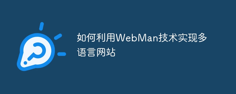 如何利用WebMan技术实现多语言网站