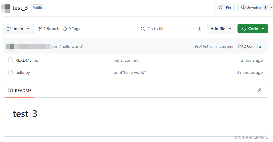 如何将vscode的代码同步到github（简化版）