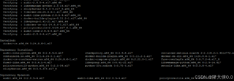 CentOS7安装Docker教程(含最新镜像地址)