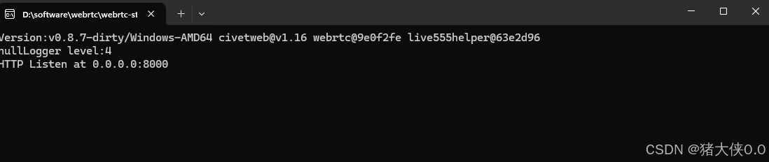 Vue前端播放rtsp视频流（vue+webrtc-streamer）