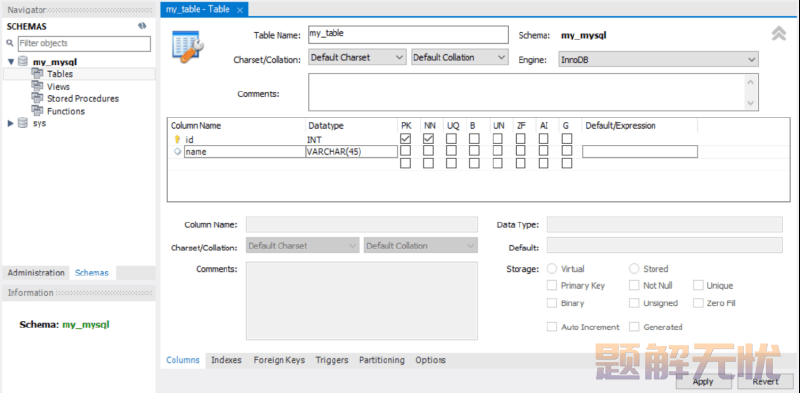 MySQL Workbench 数据库常用操作