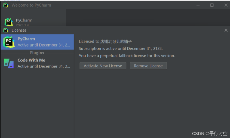 PyCharm professional 2023.1.4版本免费激活