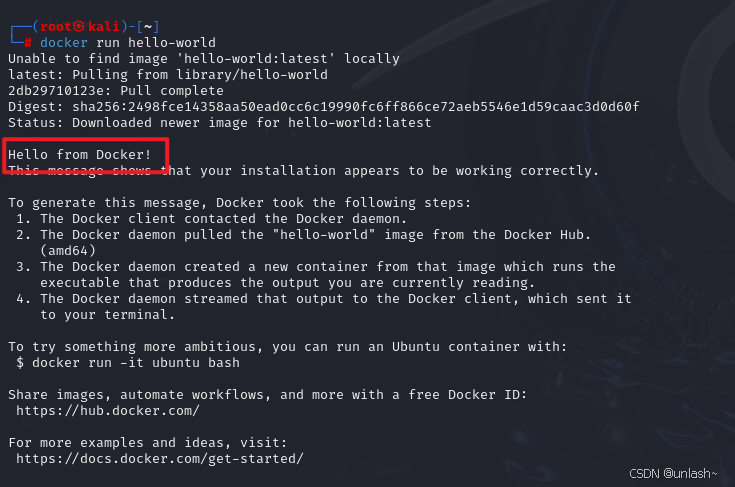 kali安装docker以及利用docker-compose运行vulhub靶场（全网最全最详细！）