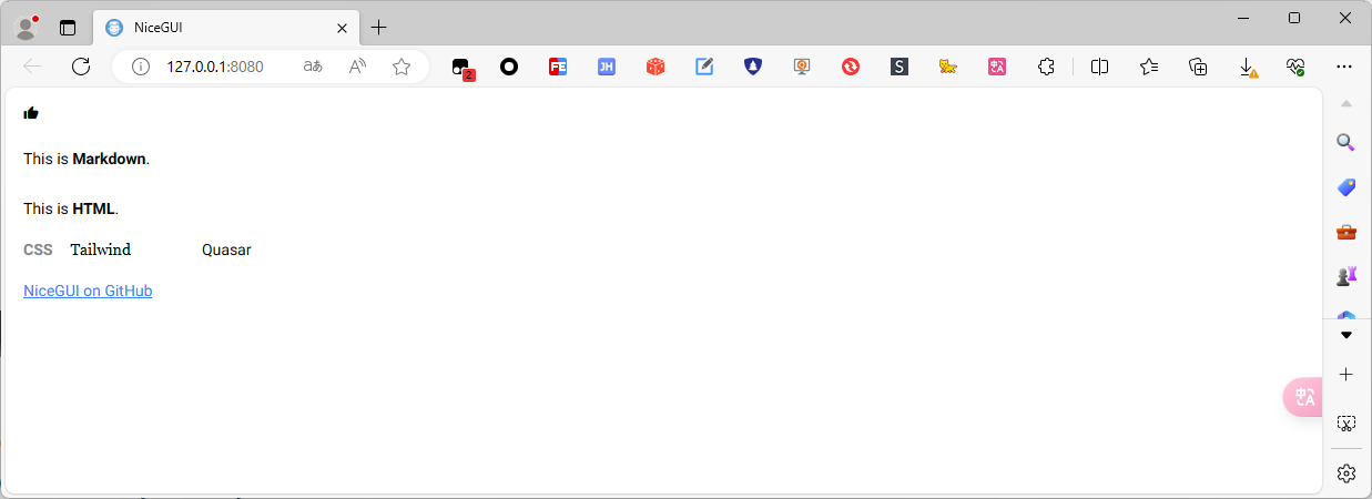 Python 可视化 web 神器：websim 、streamlit、Gradio、dash、nicegui；低代码 Python Web 框架：PyWebIO