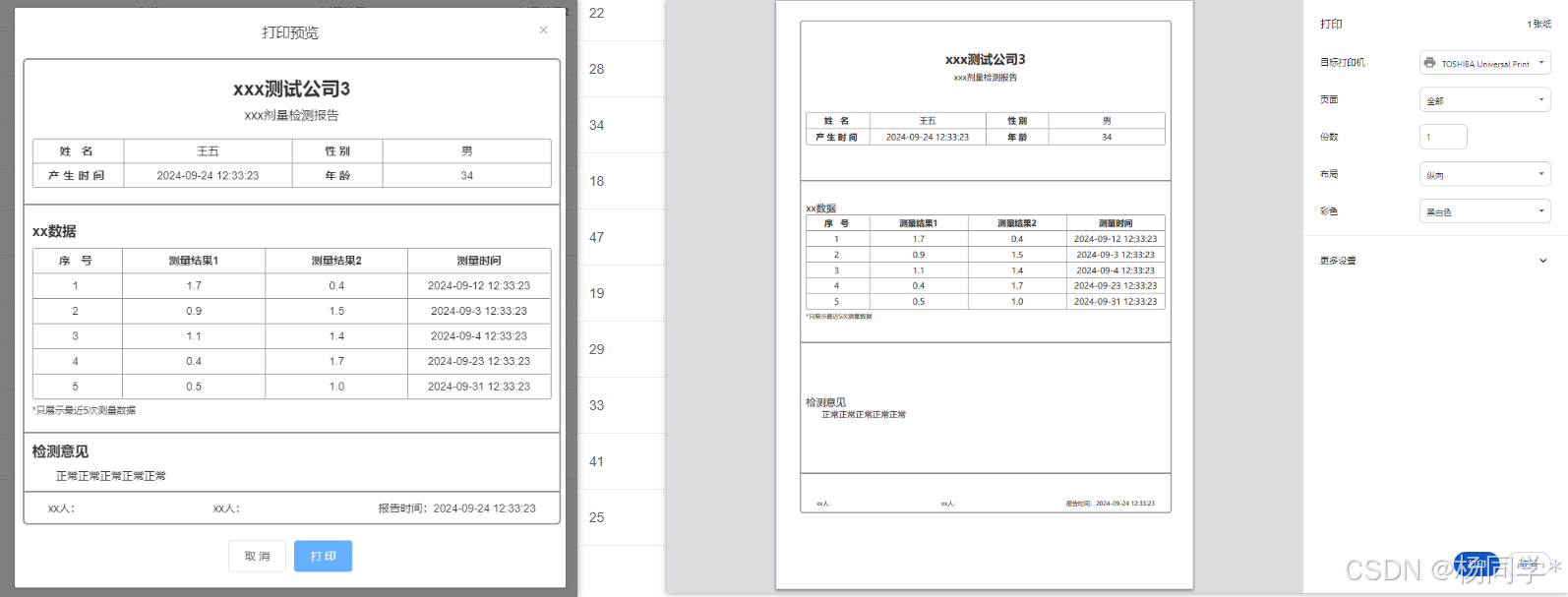 【vue+printJs】前端打印, 自定义字体大小, 自定义样式, 封装共享样式