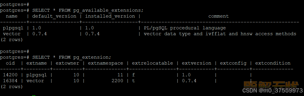 向量数据库：PGVector