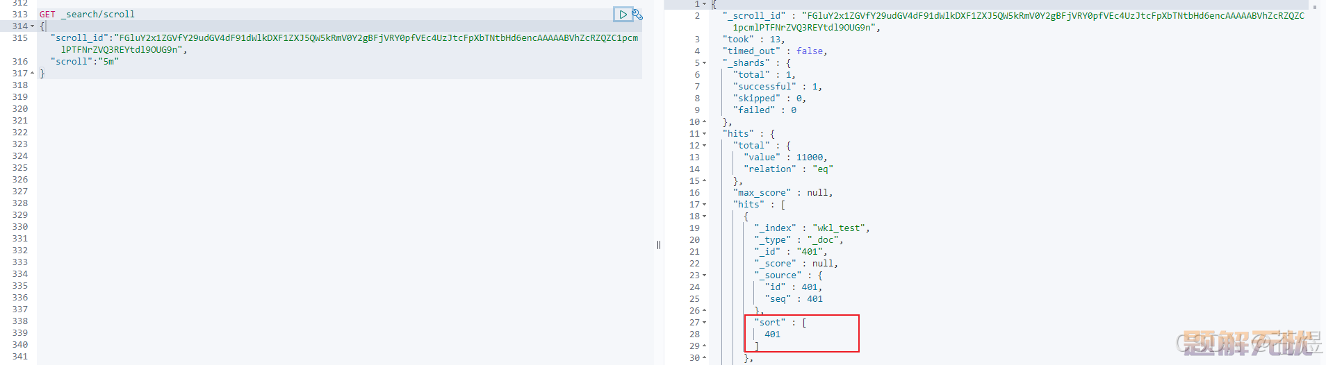 elasticsearch 查询超10000的解决方案