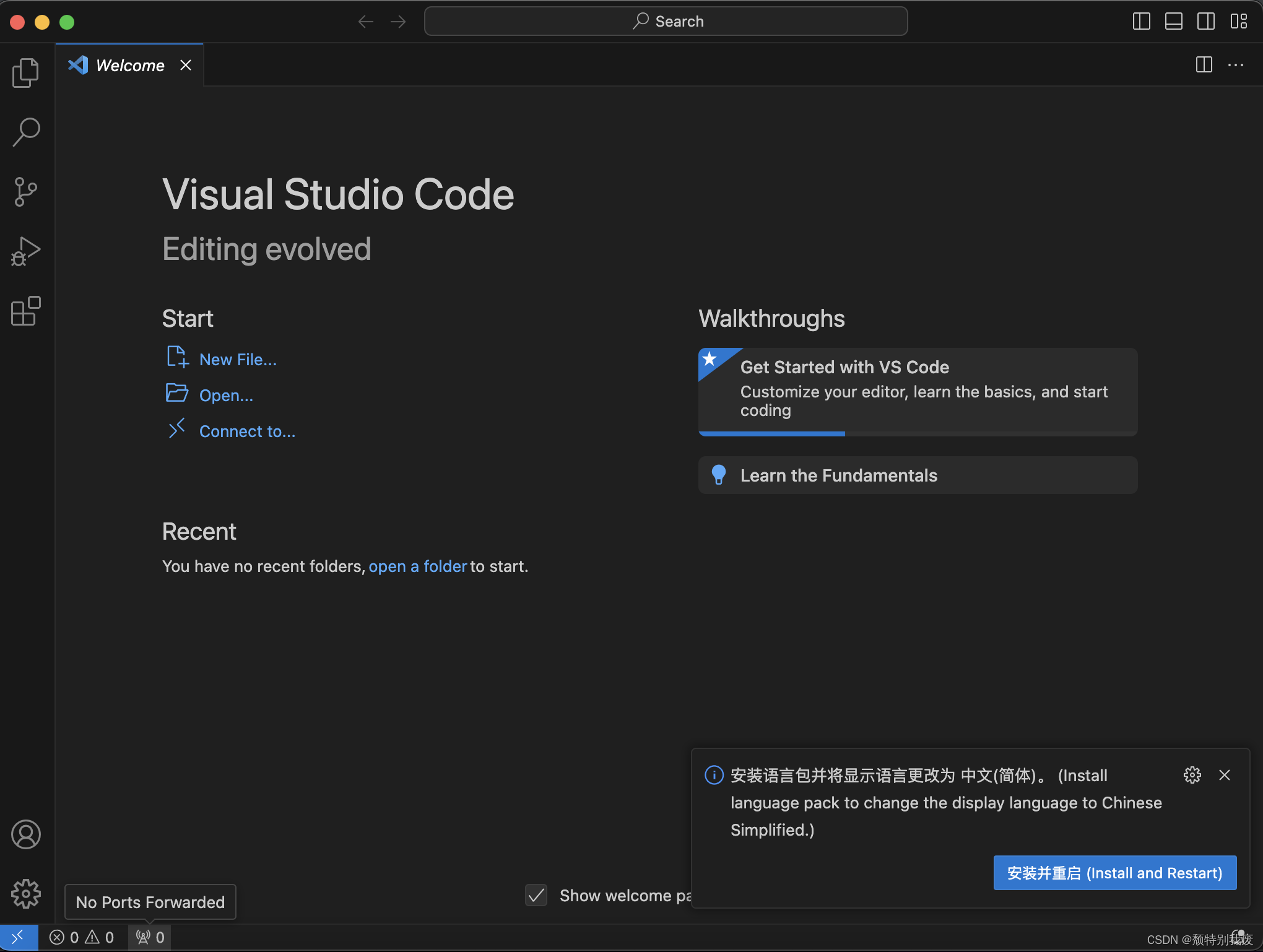 Mac M系列安装配置VSCode