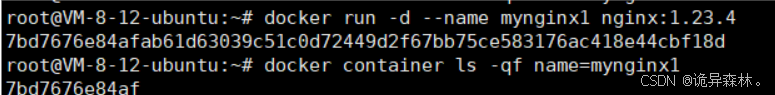 Docker--Docker Container(容器) 之 操作实例
